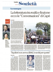 La letteratura tra realta' e finzione: ecco le Conversazioni di Capri