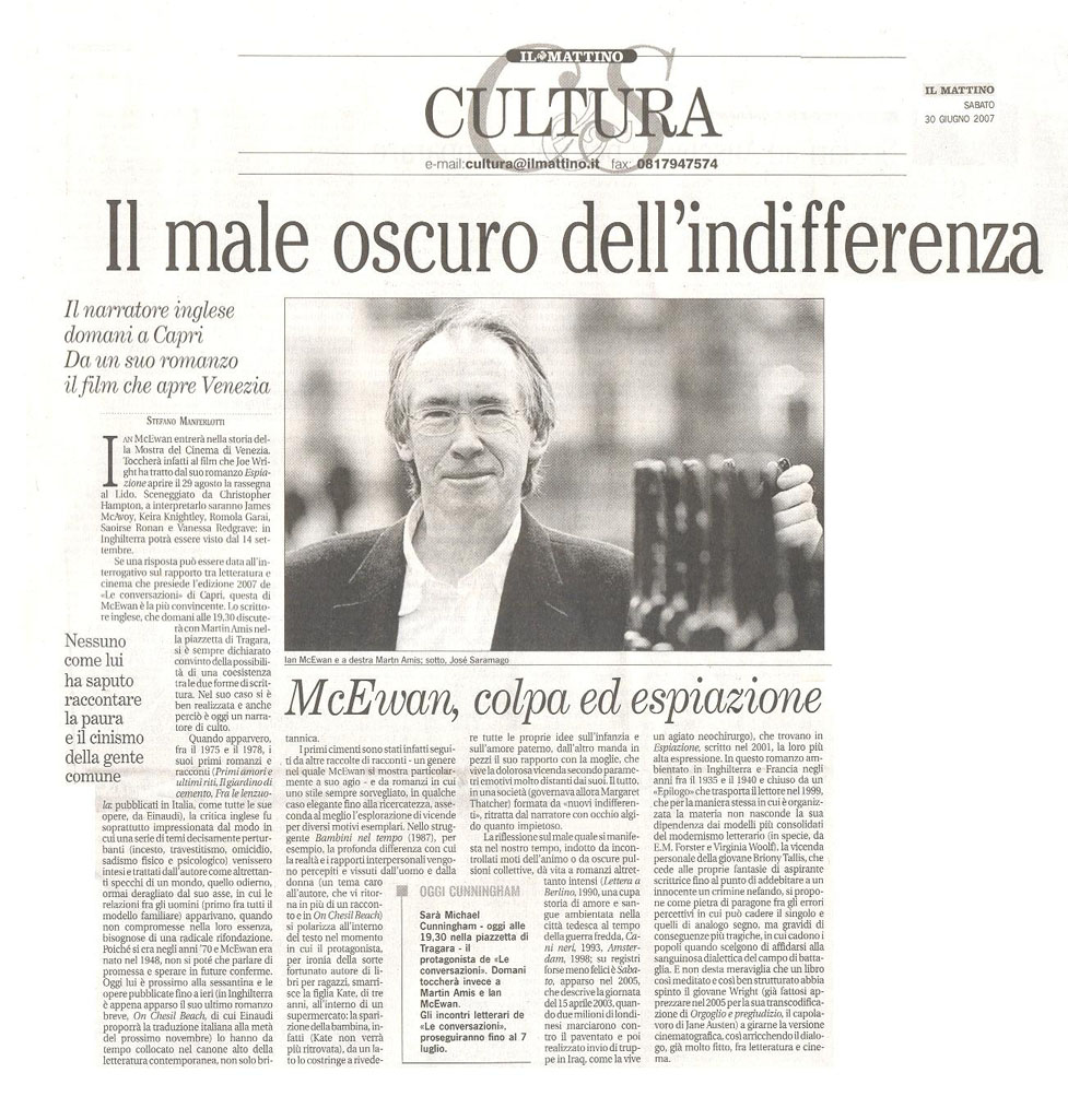 Il male oscuro dell'indifferenza