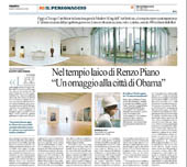 Nel tempio laico di Renzo Piano