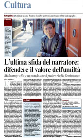 L'ultima sfida del narratore. difendere il valore dell'umiltÃÂ 