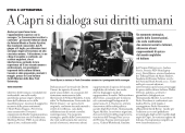 A Capri si dialoga sui diritti umani