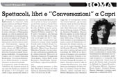 Spettacoli, libri e "Conversazioni" a Capri